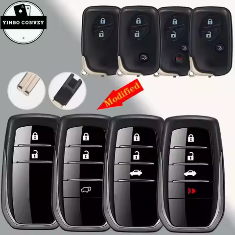 YINBO- Modified Smart Remote Key Shell 2/3/4Buttons Upgraded Version Case With Blade For Lexus RX270