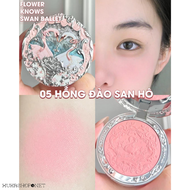 Phấn má hồng Swan Ballet Flower Knows họa tiết hoa biết thiên nga sang trọng