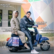 Jas Hujan Raincoat  mantol  Pria wanita setelan dewasa anti rembes  Full Sealer Original