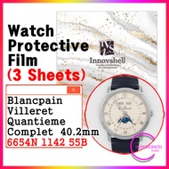 Screen Protector For Blancpain Villeret Quantieme Complet (3 sheets) / 6654N 1142 55B / Scratch & Co