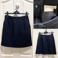 Black Skirt G2000 Size 7 Waist 26-26.5 Hips 38-39 Length 18 A-Line New