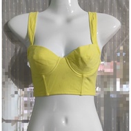 Bra (Colored) Size A34/75 Yellow Second Hand ️