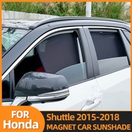 For Honda Shuttle 2015-2018 Magnetic Car Sunshade Shield Front Windshield Frame Curtain Rear Baby Side Window Sun Shade Visor