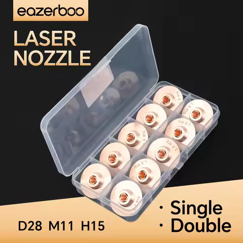 5PCS Raytools Laser Nozzles D32 M14 H15 D28 M11 Single Double Chrome Plated Caliber 0.8 1.0 1.5 2.5m