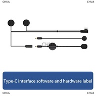 CHUA TYPE-C Interface For Helmet Bluetooth Headset For LEXIN B4FM GTX G2P G16 G1 MeshCom Novus Motor