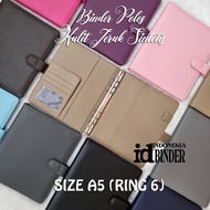 PLAIN BINDER A5 (Ring 6) SYNTHETIC ORANGE PEEL 10 COLOR OPTIONS A5 Binder Ring Binder