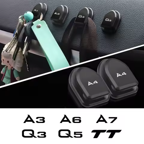4Pcs Car Hook Organizer For Audi A4 B8 B9 B7 A3 8P 8V 8L A6 C6 C7 A5 A7 A1 A8 Q3 8U F3 Q5 FY Q7 TT A