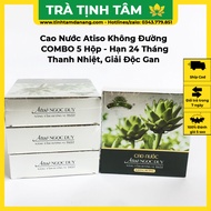 Ống uống Actiso Ngọc Duy không đường Combo 5 hộp hỗ trợ thanh nhiệt giải độc mát gan