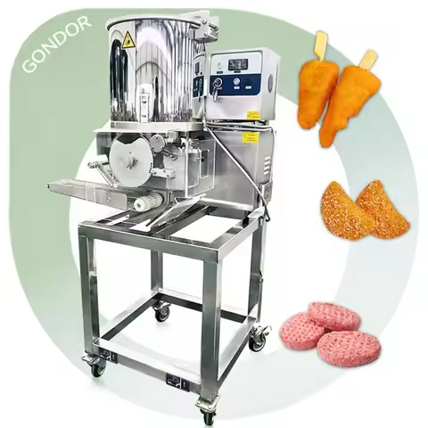 Industrial Burger Form Hamburger Commercial Fully Automatic Easy Operation Chicken Nugget Make Machi