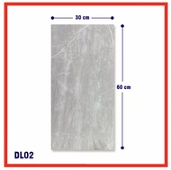 Wallpaper Dinding Vinyl Marble 30 x 60cm /Lantai Vinyl Marble Granit//Motif Marmer//Tebal 3mm