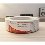 23/0.15 x 2c VDE / Twin Flat White Cable