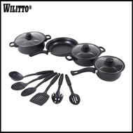 13-piece Cooking Set Lightweight Cooking Pots 13-piece Non-stick Iron Cookware Set with Comfortable 
