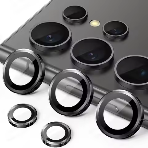 3D Camera Protector Lens Ring For Samsung Galaxy S25 Ultra S24 FE S24Ultra S 25 Plus S25Ultra 5G Gla