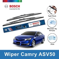 Bosch Sepasang Wiper Kaca Mobil Toyota Camry ASV50 2011-on Advantage 24" & 20" - 2 Buah/Set -Hitam