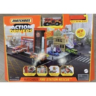 Matchbox City Series Scenario Set Gas Station Fire Station Parking Lot HBD76 Boy Play House Toys