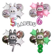 5pcs 80cm Number Pumpkin Balloon Package