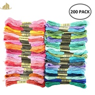 Colorful Embroidery Floss 200 Skeins Cross Stitch Threads for Cross Stitch Hand Embroidery String Art SHOPSBC4165