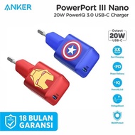 UTC02 ANKER POWERPORT III NANO 20W IPHONE 1213 FAST CHARGER TYPEC PORT