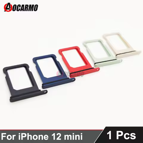 For Apple iPhone 12 mini Single SIM Card Tray Holder Slot Drawer Black White Red Green Blue Replacem