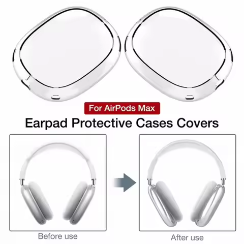 For AirPods Max Transparent Case Soft Anti-Scratch Cover Sleeve Protective Cases For Apple AirPods M