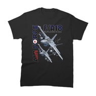 RAAF Tentera Udara Australia FA-18 Hornet Pesawat Pejuang T-Shirt 100% Kapas Leher O Lengan Pendek K