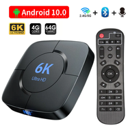 Android TV Box Android 10 4GB 32GB 64GB 6K TV BOX H.265 Media Player 3D Video 2.4G 5GHz Wifi Bluetooth Smart TV Box Set Top Box TV Receivers