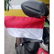 MERAH Motorcycle Flag Mini Flag Red and White Flag