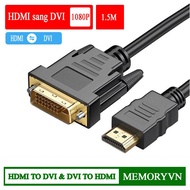 DVI to HDMI & HDMI to DVI cable 1.5 meters