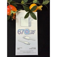 67W TAIL TYPE C fast charger – Super fast charging for most Android phones