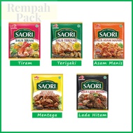 Saori Saus Tiram | Saori Teriyaki | Saori Lada Hitam | Saori Mentega | Saori Asam Manis | 1 Renteng