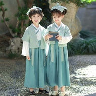 Children Tao Tong Hanfu Autumn Antique Hanfu Chinese Style Three-Character Classic Scholar Ancient Young Master Baby Hanfu Suit 5.15