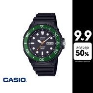 CASIO นาฬิกาข้อมือ CASIO รุ่น MRW-230H-1E3VDF สายเรซิ่น สีดำ