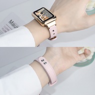 Strap For Xiaomi Smart Band 8 9 Active Bracelet Xiaomi Mi Band 9 8 Active Leather Watchband Redmi Ba