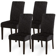 【 LA3P】-Chair Covers, Set of 4 Thick Velvet Chair Cover Dining Chair Slipcover Elastic Stretch Chair