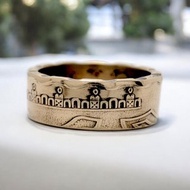 墨西哥硬幣戒指 50 分 1992-2009 墨西哥硬幣戒指 男士硬幣戒指