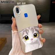 MHKETH Case For VIVO Y91 Y91i Y93 Y95 Y91s Y90 Y1s Cute And Funny Cat Pattern Mobile Phone