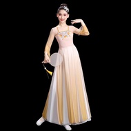 Classical Dance Costume Womens Elegant Fan Dance Umbrella Dance Chinese Style Festive New Arrival Sq