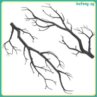 2 Pcs Realistic Fake Christmas Decorations Artificial Tree Branch Twigs Halloween Stem Antler Dried 