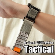 Rugged Nylon Woven Band for Xiaomi Watch S3 / S1 Pro Watchband Sport Outdoor Military Element Nylon 