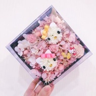 Hello Kitty 與 Mimmy 永生花盒