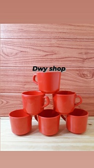 (6pcs) gelas /cangkir melamin merek singa singi G-0280 - sedia cangkir set keramik stainless kopi pl