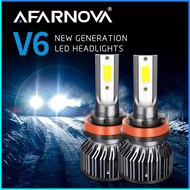 COD AFARNOVA Lampu Depan Mobil Headlight LED H11 COB Cool White 12V 2 PCS / lampu mobil depan super