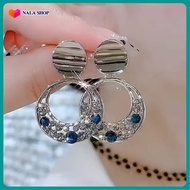 Bông tai vòng tròn lớn đi chơi đi dạo - khuyên tai nữ học sinh bông tai bong tai nữ kiểu vàng 18k kh