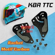 KBR TTC Helmet Visor Mount Ratchet, One Set Kiri and Right