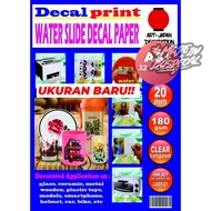 TRANSPARENT WATER SLIDE DECAL PRINTINGJasa