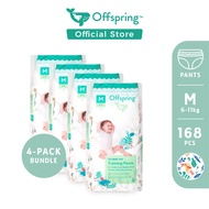 【Ready Stock】Offspring Fashion Pants Diaper - M (168 Pcs) [Bundle of 4]