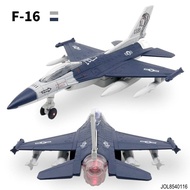 Airplane Model F-16 FIGHTER JET Has Lights-Sound Running Yard Aircraft Toy Steel Frame 77716