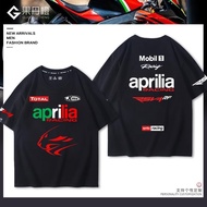 2025 aprilia Motorcycle Cycling Jersey T-Shirt aprilia RACING Fleet MOTOGP Factory Team Short Sleeve