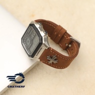 Replacement leather strap for Casio AE1200, AE1300, F108WH, F216H Rivet Handmade waxed cowhide