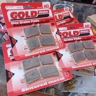 Goldfren sintered gold brake pad untuk Brembo caliper MR M3 GP4. Made in Europe